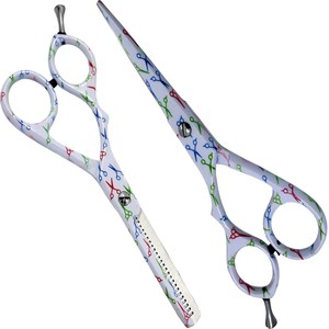 Juego de Tijeras Profesionales de Acero Inoxidable para Peluquería, Tijeras de Entresacar para Corte de Cabello, Cuchillos de Grado Profesional para Bricolaje - Product Image 1