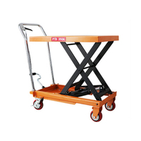 Chariot élévateur à ciseaux hydraulique amovible Bifa 150-500 kg, pour charges lourdes, élévateur de marchandises, tables élévatrices