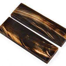 Plaques de corne de buffle striées blanches naturelles de haute qualité Technique brute Décoration optique Produit d'arts en métal - Product Image 3