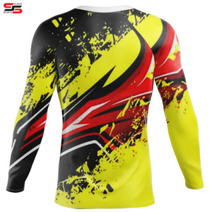 2025 UPF 50 Sublimation Imprimé Logo Personnalisé Compression Gym Rash Guard Manches Courtes MMA BJJ Surf OEM Rashguards - Product Image 6