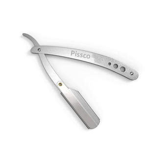 Navaja de Afeitar Plegable de Seguridad para Barbería, Soporte para Navaja de Afeitar Recta, Herramienta de Barbería para Salón, Fabricada por Pissco Pakistán - Product Image 3