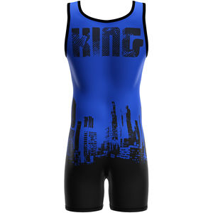 La mejor Camiseta deportiva al por mayor de una pieza de lucha libre, camiseta de lucha con logotipo personalizado impreso - Product Image 5