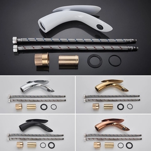 Vòi lavabo hiện đại bằng đồng thau, vòi trộn nước nóng lạnh cho chậu rửa mặt, vòi lavabo đặt trên mặt bàn - Product Image 6