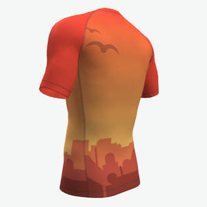 High Quality Custom Made Sublimated Printing MMA Rash Guard <b>Compression</b> <b>Shirts</b> for Men-Short Sleeve Design Your Own - Product Image 2