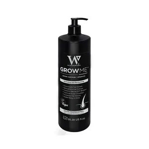 Watermans Grow Me 1L (Salon Size) Shampoo Hair Strengthening with Biotin Rosemary Caffeine Argan Oil For All Hair Growth Shampoo