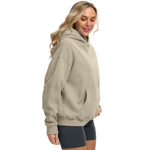 Womens Slim Fit Zipper Hoodie, Soft Cozy <b>Fleece</b> Pullover Sweatshirt, Long Sleeve Casual Hooded <b>Top</b> for Daily Wear - Product Image 2