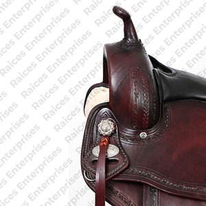 Sillín de caballo de salto de carreras inglés de cuero Premium 2025 disponible en varios colores y tamaños sillín de caballo de cuero genuino occidental - Product Image 5