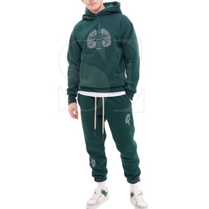 Chándal personalizado de algodón 100% de la mejor calidad para hombre, Conjunto de jersey GSM 400, bordado de logotipo personalizado, tela suave, deportes de invierno - Product Image 1