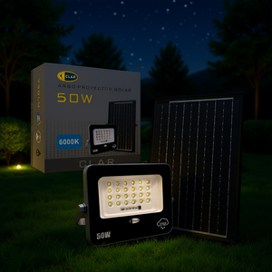 50W Solar LED <b>Projector</b> Garden <b>Lights</b> for Outdoor Decor Energy Efficient and Eco-Friendly Lighting - Product Image 3