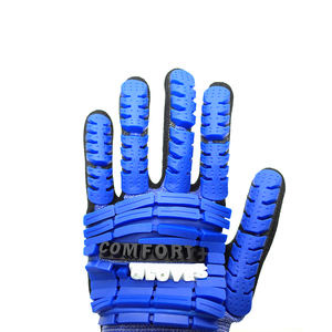 Guantes de Cuero Cómodos y Resistentes a Impactos con Muñequera Ajustable, Protección Antivibración y Antiestática - Product Image 3