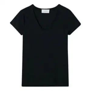 Kaus katun wanita warna hitam, Kaus katun wanita dengan berbagai ukuran & warna untuk leher V lengan pendek