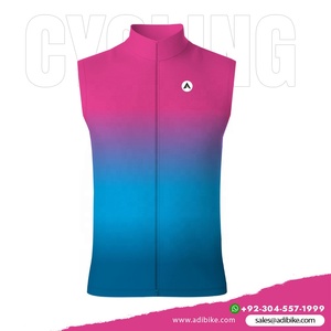 Camiseta de ciclismo transpirable sin mangas de verano OEM más vendida personalizable a prueba de viento de talla grande estampado ecológico de secado rápido - Product Image 2