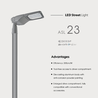 Lámpara de Calle LED Impermeable IP66 Todo en Uno, Alimentada por Corriente Alterna, Duradera, para Jardín y Carretera, con Alta Visibilidad
