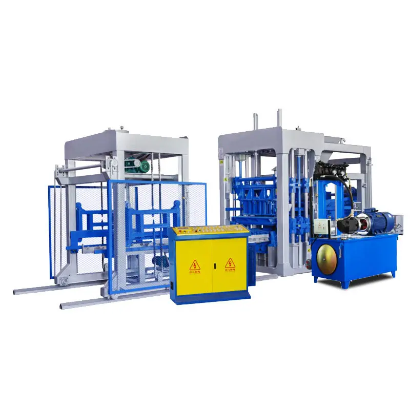 Used Standard Full Automatic Concrete Cement Paving Stock Block Brick Making Machine Hollow Concrete Cement Brick Make Machine