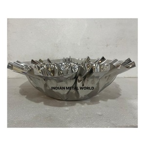 Plateau de bol de chocolat d'argenterie d'acier inoxydable pour le mariage et le bol de service de casse-croûte de bonbons de chocolat d'occasion spéciale à vendre - Product Image 2