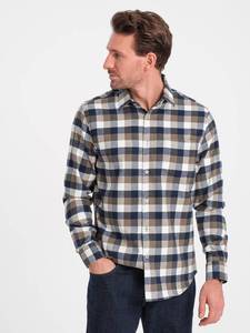 Chemise élégante à manches longues pour hommes en tissu épais qui peut être portée en hiver Produit tendance en coton Meilleur prix Chemise pour hommes - Product Image 3