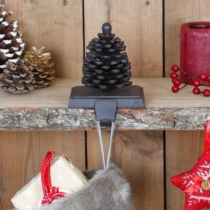 Support de bas de Noël réglable en métal robuste support de cheminée festive organisateur de support décoratif - Product Image 5