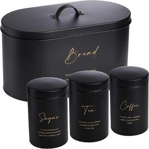 Caja contenedora de azucarero de metal con acabado antiguo duradero para encimeras de cocina rústicas o interiores inspirados en casas de campo - Product Image 6