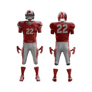 New Arrival Customizable American Football Uniform Set Durable Slim Fit Full Sublimation, Tackle Twill or <b>Embroidery</b> Sewns - Product Image 1