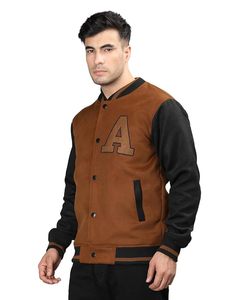 Chaqueta Varsity de Invierno para Hombre, Calidad Premium, Logotipo Personalizado Bordado, Transpirable, Ecológica, Cierre Doble Rápido - Product Image 4