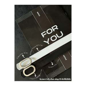 Oval <b>Silver</b> Buckle Women's Trouser Belt, <b>Jacket</b> Belt, Shirt Belt, Dress Belt - Black and White - Product Image 1