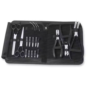 Professional Hair Extension Tools Kit with Customizable Color Stainless Steel <b>Pliers</b> <b>Set</b> for Micro Links - Product Image 5