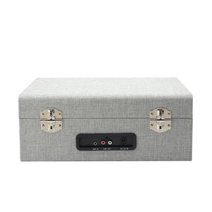 Tourne-disque portable sans fil USB au design rétro moderne, style valise, pour vinyles - Product Image 6