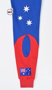 Vente en gros 100% sweat molleton en coton bicolore flamme détresse broderie respirant durable manches longues vêtements uniques - Product Image 6