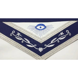 Delantal Masónico de Satén Personalizado, Diseño de Logia Personalizado, Logotipo Personalizado, Suministro de Fábrica de Delantales Masónicos - Product Image 3