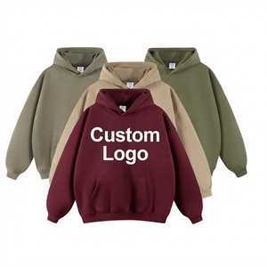 Sudadera con Capucha Extra Grande de Felpa de Alta Calidad, Mezcla de Poliéster/Algodón, para Hombre, Venta al Por Mayor, Impresión de Logotipo Personalizado - Product Image 1