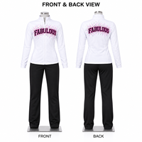 Ensemble de survêtement personnalisé pour cheerleading, veste et pantalon, tenue d'entraînement de danse, logo personnalisé, OEM, ODM, conception gratuite