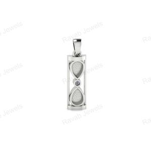 2025 personalizado elegante 26x7mm plata esterlina genuina 925 horas diseño de vidrio chapado en oro accesorios de joyería creativa componentes - Product Image 3