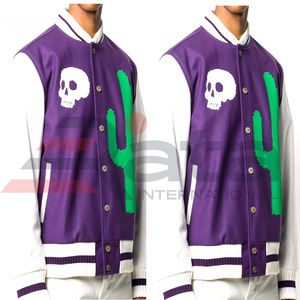 2024 veste universitaire de baseball pour hommes avec logo personnalisé meilleur design pour la saison d'hiver coupe ajustée Style décontracté pour le printemps et l'automne - Product Image 5