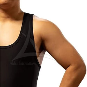 Custom <b>Men</b> Adults Wrestling <b>Singlet</b> Training Breathable Eco-Friendly Quick Dry Athletic Sleeveless Design Your Pattern High - Product Image 4