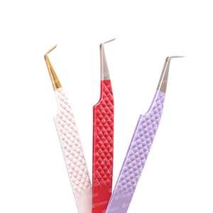 Pince à épiler d'extension de cils de couleurs mates pince à épiler d'isolation testée à la main avec poignée antidérapante - Product Image 3