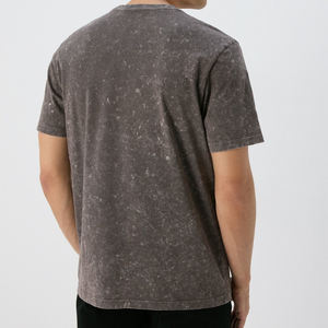 100% coton T-shirt pour hommes coupe ample imprimé hommes décontracté à manches courtes col en v pour Polo 100% Polyester respirant - Product Image 3