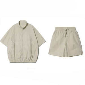 En ligne Hommes Coupe-Vent Coupe-Vent 2 Pièces Short Set pour Hommes Coupe-Vent Suit Outfits New Stylish Windproof Tracksuits Short Set - Product Image 2