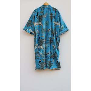 Chaqueta Kimono de Terciopelo Kantha para Mujer, Bata Casual Suave de Verano con Cuello Mandarín y Costuras Artesanales - Product Image 5