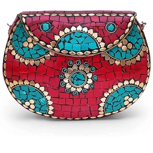 กระเป๋าถือแฟชั่นประดับมุกสำหรับผู้หญิงจากอินเดียงานทำมือปรับแต่งได้ - Product Image 2