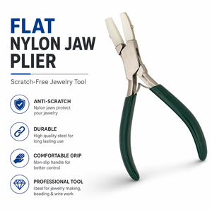 Professional Nylon Jaw Plier 5 Inch Flat Nose Jewelry Tool Scratch Free <b>Wire</b> Work <b>Craft</b> Tool Ergonomic Grip - Product Image 5