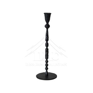 Portavelas de hierro forjado Vintage artístico intrincado detalle elegante artesanía elegante decoración del hogar para Navidad - Product Image 2
