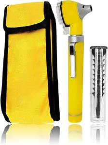 Kit d'otoscope miniature LED jaune pour étudiants et usage domestique, 10 spéculums, 1 ampoule de rechange supplémentaire, format de poche, ORL - Product Image 4