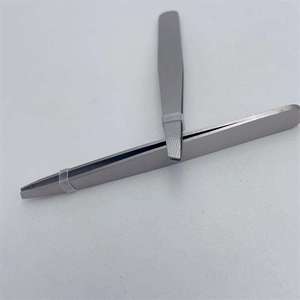 Pinzas para cejas antiestáticas de acero inoxidable de alta calidad, pinzas para cejas inclinadas de oro rosa negro - Product Image 4