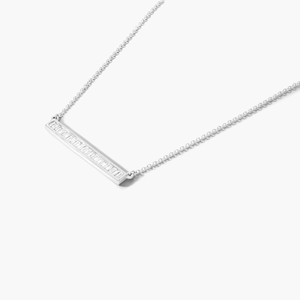 Elegant Fine Chain Moissanite Tennis Necklace Set in Polished <b>Solid</b> 925 Sterling <b>Silver</b> for Women Jewelry - Product Image 4