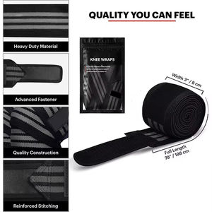 Venta al por mayor de alta calidad de neopreno Rodilleras Elástico Levantamiento de pesas Gimnasio Entrenamiento Más vendido con buen diseño - Product Image 2