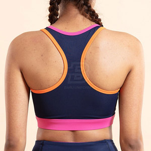 Soutien-gorge de sport pour femme de qualité supérieure, couleur personnalisée, maintien élevé, en Spandex/Nylon, dernier style, tissu doux et respirant - Product Image 3