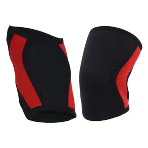 2024 Custom Logo Gym Soft Material Powerlifting Weightlifting knee compression sleeves 7mm Neoprene Knee Sleeve knee pads