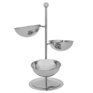 Unique Display Bowl With Stainless Steel Base Stand For Kitchens - Product Image 2