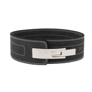 เข็มขัดยก10มม. สุดหรูพร้อมคันโยก, เข็มขัดยกหนังสำหรับยกน้ำหนักอย่างจริงจัง - Product Image 1