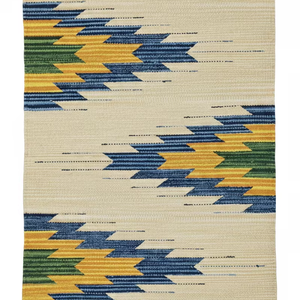 Wholesale Cotton Woven Beige Plush Floral Modern Machine <b>Washable</b> Reversible Backing Multicolor <b>Rug</b> for Home Travel Decor - Product Image 1